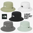 THE NORTH FACE ノースフェイス バケットハット バケハ TNF LIGHT BUCKET HAT サファリハット CHECK KHAKI BLACK WHITE MINT カジュアル ロゴ UVカット 吸湿速乾アウトドア キャンプ NE3HR01A/B/C/D/E【中古】未使用品