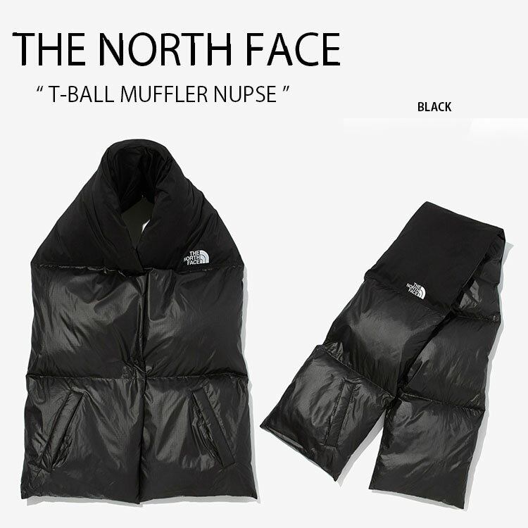 THE NORTH FACE ノースフェイス マフラー T-BALL MUFFLER NUPSE Tボール ヌプシ ティペット ブラック 差し込み メンズ レディース 男女共用 男性用 女性用 NA5IM54J【中古】未使用品