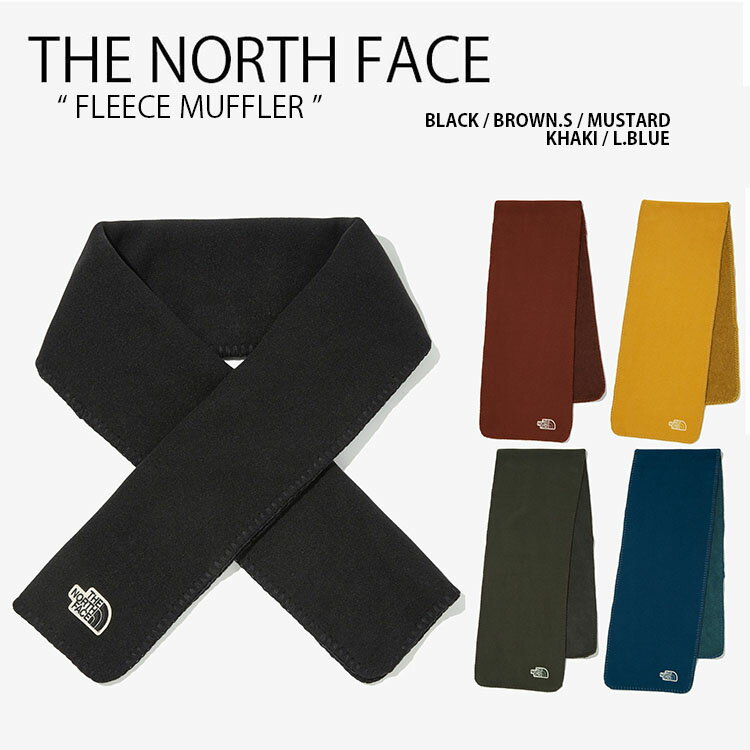 THE NORTH FACE ノースフェイス マフラー FLEECE MUFFLER フリースマフラー ダンブルフリース ネックウォーマー ブラック ブラウン マスタード カーキ ブルー メンズ レディース キッズ NA5IM57A/B/C/D/E【中古】未使用品