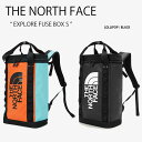 THE NORTH FACE ノースフェイス バックパック EXPLORE FUSEBOX S エクスプローラ ヒューズボックス バッグ デイパック リュック PC収納 通学 通勤 ロリポップ オレンジ ブルー ブラック 大容量 大型 NM2DM73A B【中古】未使用品