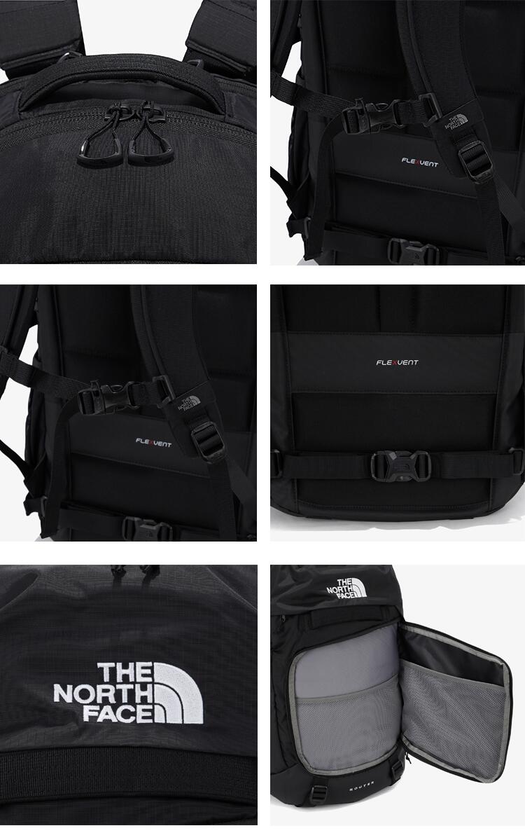 THE NORTH FACE ノースフェイス リュック ROUTER ラウター バッグパック バッグ BAG BACKPACK ブラック 通学 通勤 メンズ レディース ユニセックス 男性用 女性用 NM2DM74A【中古】未使用品