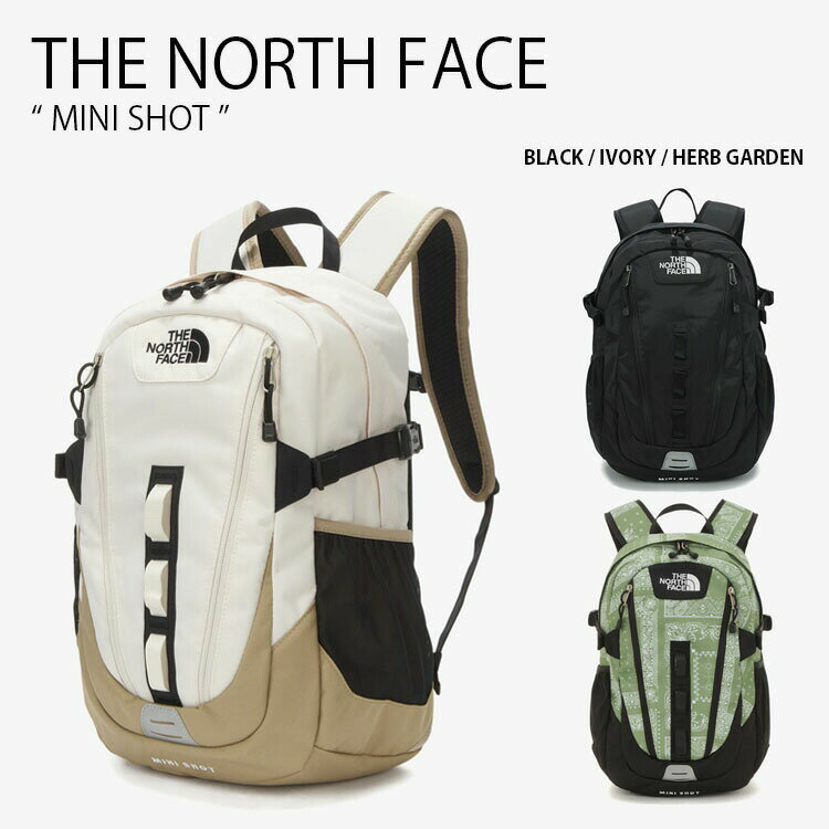 楽天larmoire -Interior and Goods-THE NORTH FACE ノースフェイス バックパック MINI SHOT BACK PACK ミニショット リュック デイパック バッグ カバン ペイズリー柄 ブラック アイボリー グリーン 通勤 通学 メンズ レディース NM2DQ03A NM2DN02A/B/C【中古】未使用品