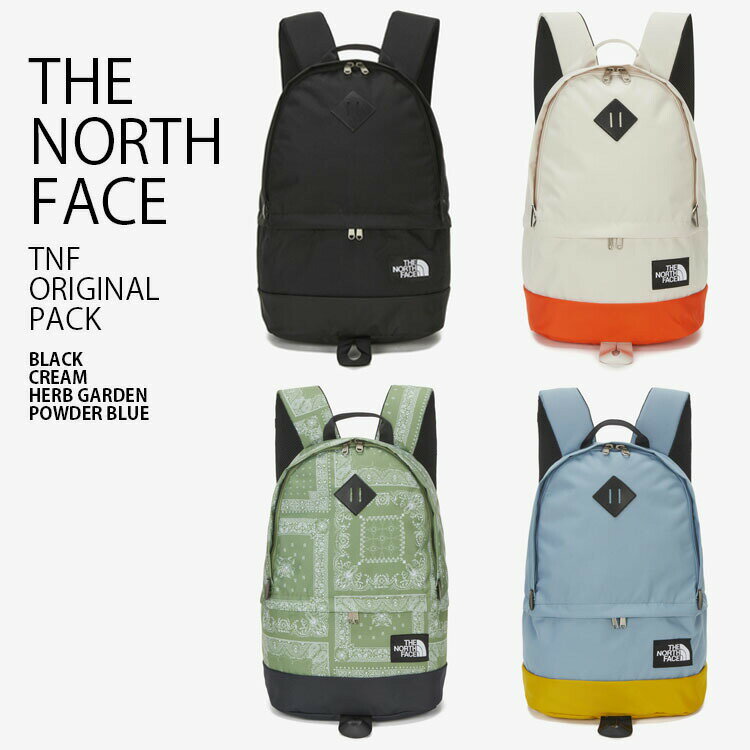 THE NORTH FACE ノースフェイス リュック TNF ORIGINAL PACK オリジナル パック バッグパック バッグ デイパック リュックサック ブラック クリーム グリーン ブルー 通学 通勤 NM2DN08A/B/C/D【中古】未使用品