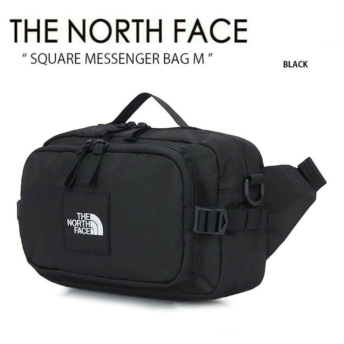 THE NORTH FACE ノースフェイス メッセンジャーバッグ SQUARE MESSENGER BAG M スクエア メッセンジャー バッグ ボディバッグ ショルダーバッグ ポーチ 肩掛け WHITELABEL ホワイトレーベル ブラック NN2PM08J【中古】未使用品