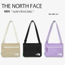 THE NORTH FACE ノースフェイス キッズ KIDS SLIM CROSS BAG バッグ スリムクロスバッグ ポーチ 肩掛け ブラック ベージュ パープル キッズ 男の子 女の子 子供用 NN2PM53R NN2PM53T NN2PM53S【中古】未使用品