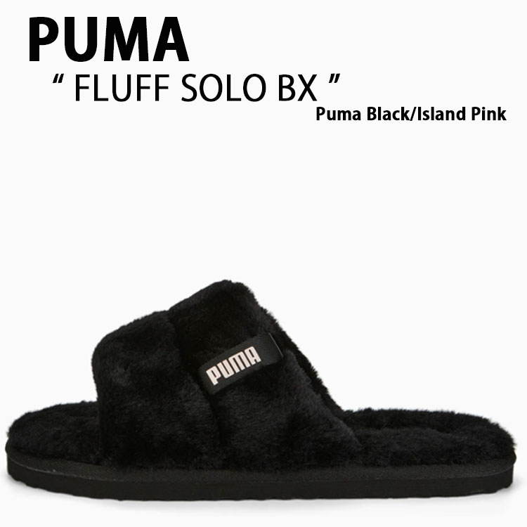 PUMA v[} T_ Fluff Solo BX BLACK ubN V[T_ Xbp Y fB[X jp p 38752101yÁzgpi