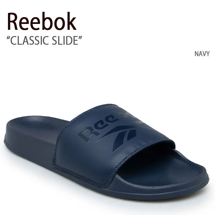 REEBOK リーボック サンダル CLASSIC SLIDE FZ4282 クラシック スライド NAVY ネイビー メンズ レディース 男性用 女性用 男女兼用【中古】未使用品