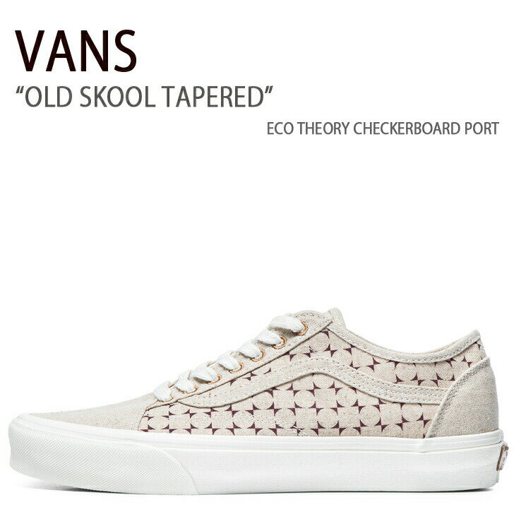 VANS oY Xj[J[ OLD SKOOL TAPERED VN0A54F4PRT I[hXN[ e[p[h BEIGE CHECKERBOARD x[W `FbJ[{[h Y fB[X jp p jpyÁzgpi