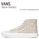 VANS バンズ スニーカー SK8-HI TAPERED VN0A5KRUBRO スケートハイ テーパード BROWN CHECKERBOARD ブラウン チェッカーボード メンズ レディース 男性用 女性用 男女兼用【中古】未使用品