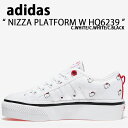adidas Originals アディダス オリジナルス スニーカー NIZZA PLATFORM W HQ6239 ニッツァ プラットフォーム W WHITE BLACK ホワイト ブラック レディース 女性用【中古】未使用品(4)