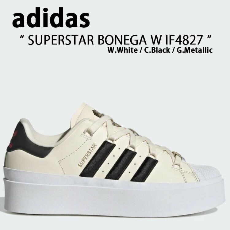 adidas Originals AfB_X IWiX Xj[J[SUPERSTAR BONEGA W X[p[X^[ {lK IF4827 White Black zCg ubN {v U[ fB[X pyÁzgpi