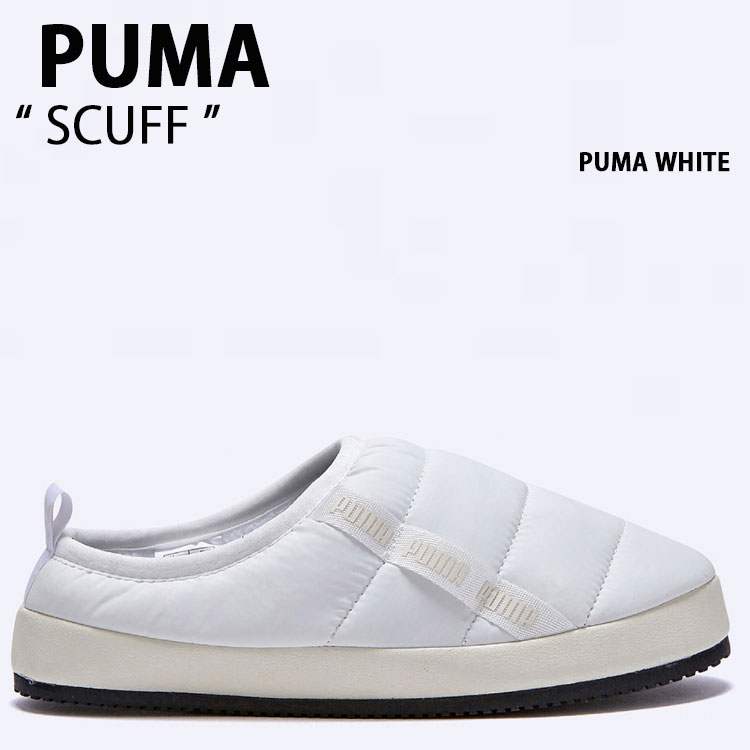 PUMA プーマ ミュール SCUFF WHITE 39219104 スカッフ ホワイト スリッポン シューズ サンダル スリッパ 上履き 外履き 会社用 学校用 メンズ レディース 男性用 女性用【中古】未使用品