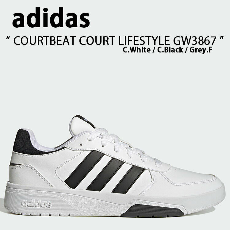 adidas ǥ ˡ COURTBEAT COURT LIFESTYLE GW3867 ȥӡ  饤ե White Bla...