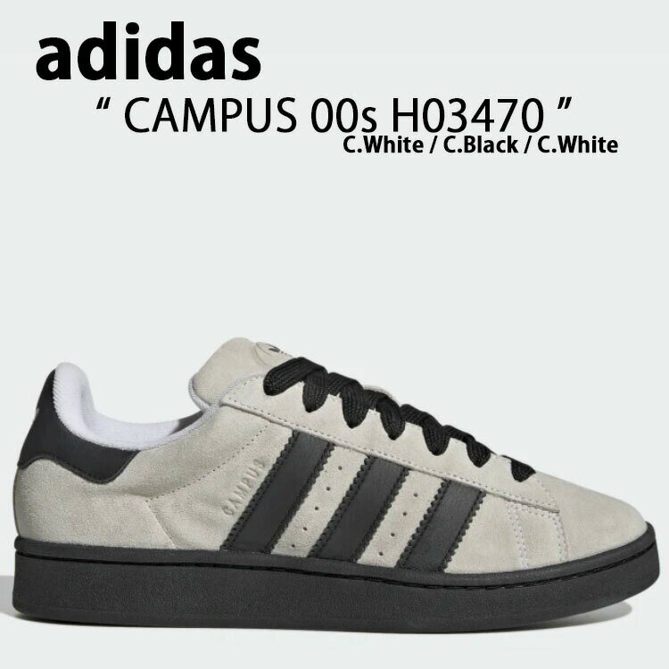 adidas Originals アディダス オリジナルス スニーカー CAMPUS 00S H03470 キャンパス00S White Black ホワイト ブラック メンズ レディース 男性用 女性用 男女兼用【中古】未使用品