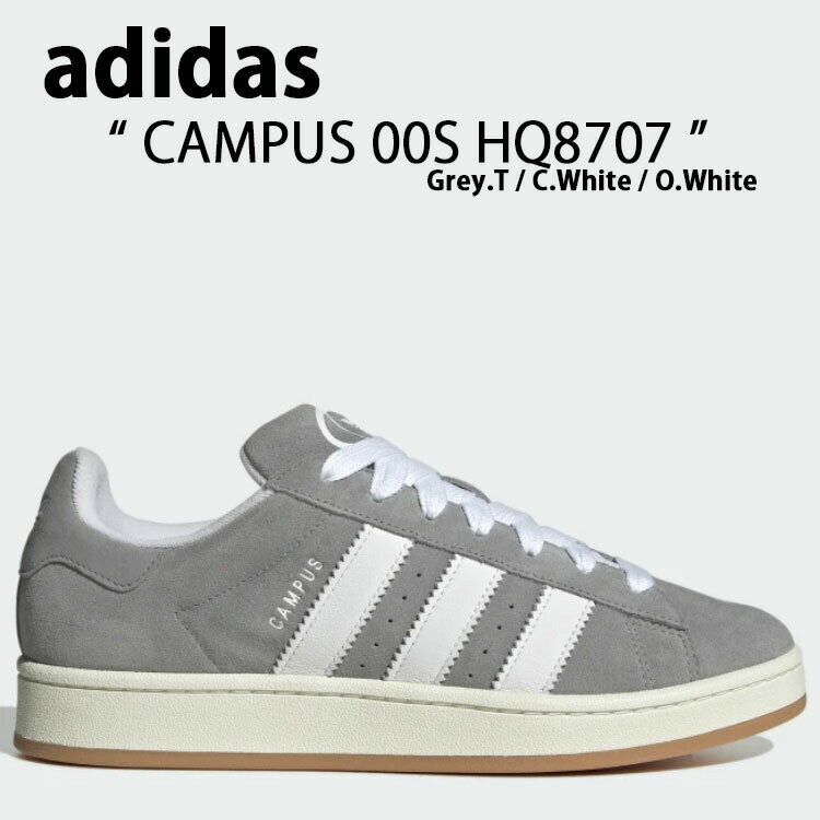 adidas Originals アディダス オリジナルス スニーカー CAMPUS 00S HQ8707 キャンパス00S Grey White グレー ホワイト メンズ レディース 男性用 女性用 男女兼用【中古】未使用品