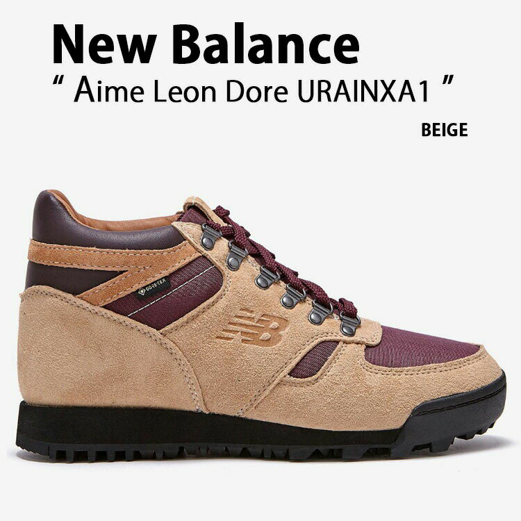 New Balance ニューバランス Rainier Aime Leon Dore スニーカー URAINXA1 BROWN シューズ 本革 レーニア コラボ レザー ブラウン メンズ【中古】未使用品
