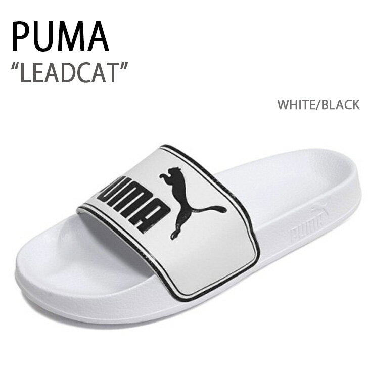 PUMA v[} T_ PUMA LEADCAT WHITE BLACK V[Y Y fB[X jp p 360263-08yÁzgpi