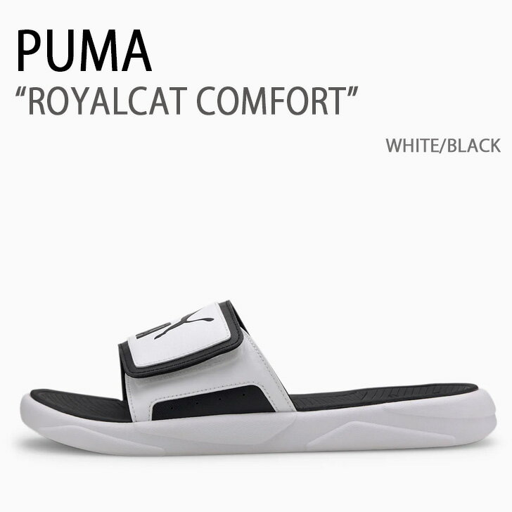 PUMA v[} T_ PUMA ROYALCAT COMFORT WHITE BLACK V[Y Y fB[X jp p 372280-02yÁzgpi