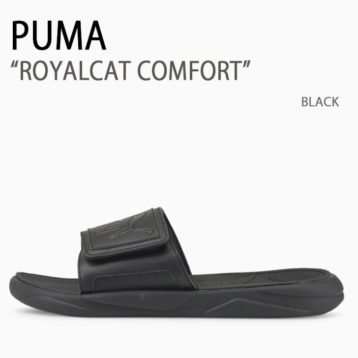 PUMA プーマ サンダル PUMA ROYALCAT COMFORT BLACK シューズ メンズ ...