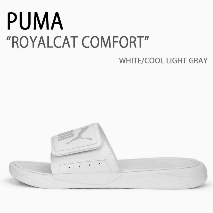 PUMA v[} T_ PUMA ROYALCAT COMFORT WHITE COOL LIGHT GRAY V[Y Y fB[X jp p 372280-22yÁzgpi
