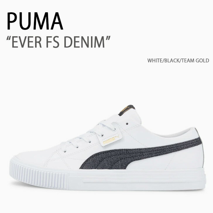 PUMA v[} Xj[J[ PUMA EVER FS DENIM WHITE BLACK TEAM GOLD V[Y Y fB[X jp p 387279-02yÁzgpi