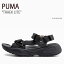 PUMA プーマ サンダル PUMA TRAEK LITE BLACK SILVER シューズ メンズ レディース 男性用 女性用 389075-01【中古】未使用品