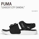 PUMA プーマ サンダル LEADCAT CITY SANDAL BLACK WHITE シューズ メンズ レディース 男性用 女性用 389079-01【中古】未使用品