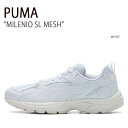 PUMA v[} Xj[J[ MILENIO SL MESH WHITE ~jISLbV zCg V[Y Y fB[X jp p 394318-01yÁzgpi