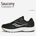 Saucony サッカニー スニーカー COHESION 15 BLACK WHITE S20702-05 シューズ コヒージョン15 メンズ レディース 男性用 女性用【中古】未使用品