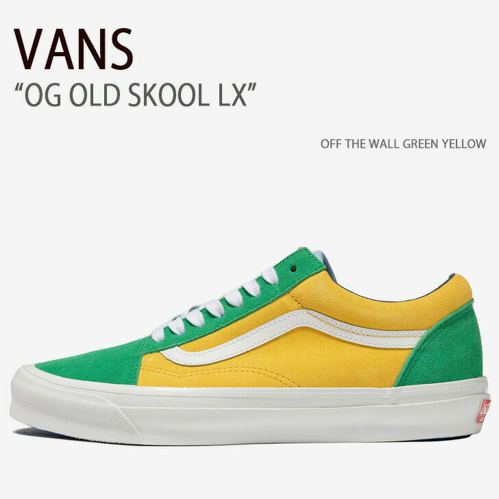 VANS oY Xj[J[ OG OLD SKOOL LX OFF THE WALL GREEN YELLOW VN0A4P3X02I I[hXN[ O[ CG[ Y jpyÁzgpi