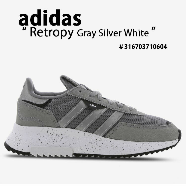 adidas アディダス レディース スニーカー Retropy レトロピー GRAY SILVER METALLIC WHITE 3ストライプ クラシック グレー シルバーメタリック ホワイト 316703710604【中古】未使用品