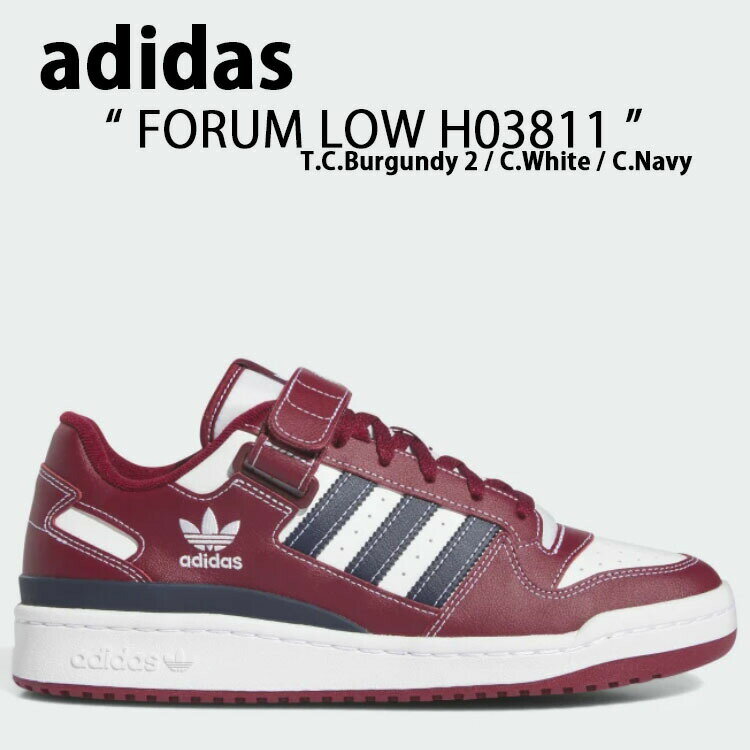 adidas Originals AfB_X IWiX Xj[J[ FORUM LOW H03811 tH[ [ Burgundy White Navy o[KfB zCg lCr[ Y fB[X jp p jpyÁzgpi