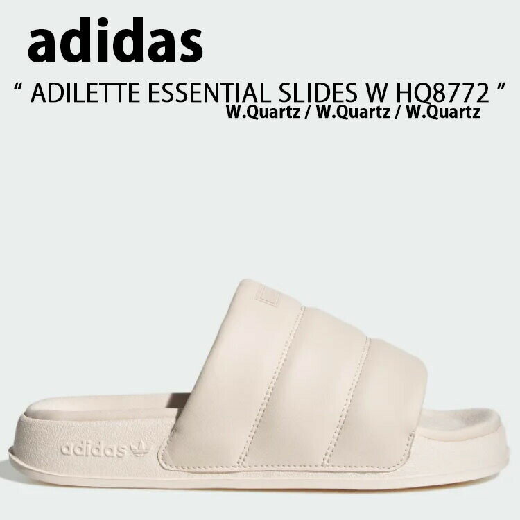 adidas Originals アディダス オリジナルス サンダル スリッパ ADILETTE ESSENTIAL SLIDES HQ8772 アディレッタ エッセンシャル サンダル Wonder Quartz ワンダークォーツ ライトピンク シューズ レディース【中古】未使用品