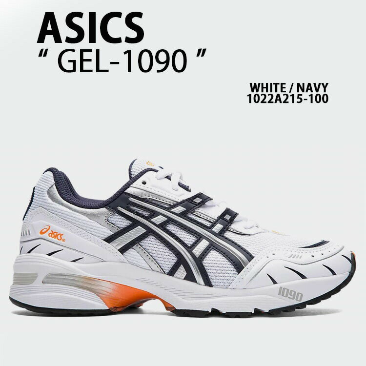 asics AVbNX fB[X Xj[J[ GEL-1090 Q WHITE NAVY ORANGE 1022A215-100 V[Y zCg lCr[ IW jOV[Y gCV[YyÁzgpi