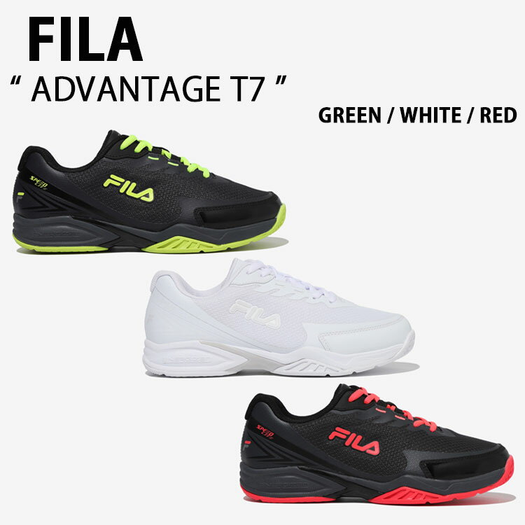 FILA フィラ スニーカー ADVANTAGE T7 1TM01884F アドバンテージ T7 グリーン ホワイト レッド メンズ レディース 男性用 女性用【中古】未使用品