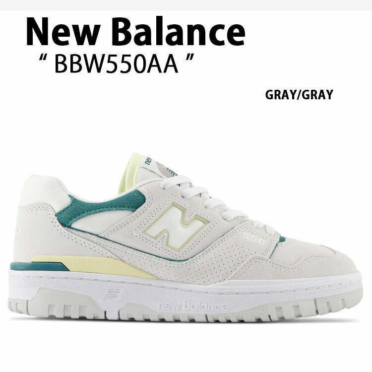 New Balance j[oX fB[X Xj[J[ NEWBALANCE550 BB550WAA GRAY GREEN V[Y XG[h {v O[ O[ fB[XyÁzgpi