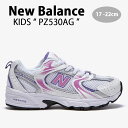 New Balance ニューバランス キッズ スニーカー NewBalance 530 PINK キッズシューズ ピンク ホワイト シルバー PZ530AG ベビー用 キッズ用 ジュニア用 子供用【中古】未使用品