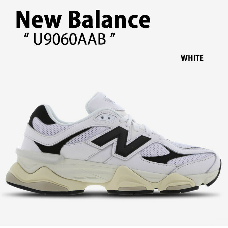 New Balance ニューバランス スニーカー U9060AAB NEWBALANCE U9060 90/60 WHITE シューズ メッシュ ビッグN ホワイト マルチカラー【中古】未使用品のサムネイル