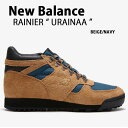 New Balance ニューバランス ブーツ Rainier URAINAA スニーカー ハイキングブーツ BEIGE NAVY シューズ ブーツスタイル 登山ブーツ マウンテンブーツ ベージュ ネイビー メンズ レディース【中古】未使用品