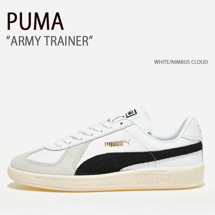 PUMA v[} Xj[J[ ARMY TRAINER WHITE NIMBUS CLOUD A[~[g[i[ V[Y Y fB[X jp p PKI38660701yÁzgpi