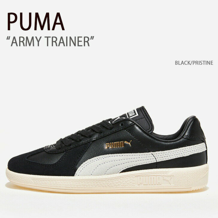 PUMA プーマ スニーカー ARMY TRAINER BLACK PRISTINE アーミートレーナー シューズ メンズ レディース 男性用 女性用 PKI38660702【中古】未使用品