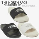 THE NORTH FACE ノースフェイス サンダル CLOUD SLIDE EX スリッパ シャワーサンダル スライドサンダル BLACK IVORY オフィススリッパ ロゴ ブラック アイボリー メンズ レディース NS98P21S/T/U NS98P20T/S【中古】未使用品(4)