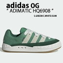 adidas originals アディダス スニーカー ADIMATIC HQ6908 アディマティック GREEN WHITE GUM シューズ キャンバス...