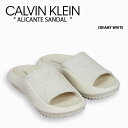 Calvin Klein カルバンクライン サンダル ALICANTE SANDAL CREAMY WHITE CK シューズ アリカンテサンダル ロゴ YW00978 YBJ レディース 女性用【中古】未使用品