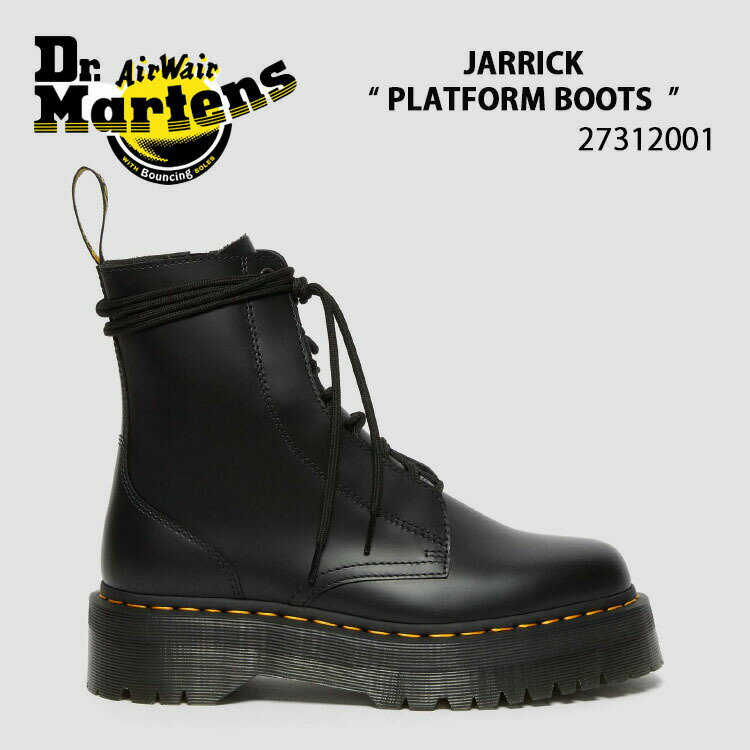 Dr.Martens hN^[}[` U[u[c JARRICK SMOOTH LEATHER PLATFORM BOOTS 8 TIE BOOT 27312001 ubN U[ u[c V[Y Y fB[X jp p jpyÁzgpi