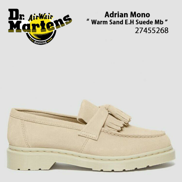 ドクターマーチン レザーシューズ タッセルローファー シューズ 27455268 商品名：Dr.Martens ADRIAN MONO Warm Sand E.H Suede Mb 27455268 ドクターマーチン エイドリアン モノ ピンク メンズ レディース 男性用 女性用 男女兼用 シルキーなスエードのタッセルローファー 頑丈で軽量なスエードを使用した「SUMMER SUEDED(サマースエード)」アッパーにはシルキーな手触りが特徴のEH SUEDEを使用 見た目通り肌触りのよいレザーで、春夏の陽光にも相応しいアイテムです。 Color:PINK(ピンク) レザー種類:SUEDE(スウェード) ブランド・メーカー：Dr.Martens 素材：レザー etc... サイズ：22cm〜28cm ・注意事項：モニターの発色具合により色合いが異なる場合がございます ※ご注意（ご購入の前にご一読下さい。）※ ・当ショップはWEB販売店になっており、メ-カ-等の海外倉庫と共通在庫での販売 を行なっておりますので、お取り寄せに約7-14日お時間をいただく商品がございます。 つきましては、購入後に指定頂きました日時に間に合わせることができない事もございます。 また、WEB上で「在庫あり」になっている商品につきましても、倉庫での在庫管理で欠品となってしまう場合がございます。 在庫切れ・発送遅れ等のご連絡はメールで行っておりますので、予めご了承下さい。 （欠品の場合は迅速に返金手続きをさせて頂きます。） メールをお受け取り出来ます様確認頂ければ幸いでございます。 （本サイトからのメール送信されます。ドメイン設定の際はご注意下さい） ・取り寄せ商品を多数取り扱っている為、靴箱にはダメージや走り書きがあったりします。 商品にもよりますが、多くは海外輸入商品になるため日本販売のタグ等がついていない商品もございます。 商品に関しましては全て正規品ですので、ご安心ください。 ・検品は充分に行っておりますが、万が一商品にダメージ等発見しましたら当店までご連絡下さい。 （ご使用後の不備が発覚致しました場合は交換・返品等にはご対応いたしかねます） ご注文後(店舗からのご注文メール送信後)の、【ご注文キャンセル・ご交換/ご返品】には基本的に応じることが出来ません。 サイズ選択や商品詳細などで ご質問やご不明な点や商品のこだわりのある方は事前にお問い合わせ下さい。商品紹介 ドクターマーチン レザーシューズ タッセルローファー シューズ 27455268 商品名：Dr.Martens ADRIAN MONO Warm Sand E.H Suede Mb 27455268 ドクターマーチン エイドリアン モノ ピンク メンズ レディース 男性用 女性用 男女兼用 シルキーなスエードのタッセルローファー 頑丈で軽量なスエードを使用した「SUMMER SUEDED(サマースエード)」アッパーにはシルキーな手触りが特徴のEH SUEDEを使用 見た目通り肌触りのよいレザーで、春夏の陽光にも相応しいアイテムです。 Color:PINK(ピンク) レザー種類:SUEDE(スウェード) ブランド・メーカー：Dr.Martens 素材：レザー etc... サイズ：22cm〜28cm ・注意事項：モニターの発色具合により色合いが異なる場合がございます ※ご注意（ご購入の前にご一読下さい。）※ ・当ショップはWEB販売店になっており、メ-カ-等の海外倉庫と共通在庫での販売 を行なっておりますので、お取り寄せに約7-14日お時間をいただく商品がございます。 つきましては、購入後に指定頂きました日時に間に合わせることができない事もございます。 また、WEB上で「在庫あり」になっている商品につきましても、倉庫での在庫管理で欠品となってしまう場合がございます。 在庫切れ・発送遅れ等のご連絡はメールで行っておりますので、予めご了承下さい。 （欠品の場合は迅速に返金手続きをさせて頂きます。） メールをお受け取り出来ます様確認頂ければ幸いでございます。 （本サイトからのメール送信されます。ドメイン設定の際はご注意下さい） ・取り寄せ商品を多数取り扱っている為、靴箱にはダメージや走り書きがあったりします。 商品にもよりますが、多くは海外輸入商品になるため日本販売のタグ等がついていない商品もございます。 商品に関しましては全て正規品ですので、ご安心ください。 ・検品は充分に行っておりますが、万が一商品にダメージ等発見しましたら当店までご連絡下さい。 （ご使用後の不備が発覚致しました場合は交換・返品等にはご対応いたしかねます） ご注文後(店舗からのご注文メール送信後)の、【ご注文キャンセル・ご交換/ご返品】には基本的に応じることが出来ません。 サイズ選択や商品詳細などで ご質問やご不明な点や商品のこだわりのある方は事前にお問い合わせ下さい。