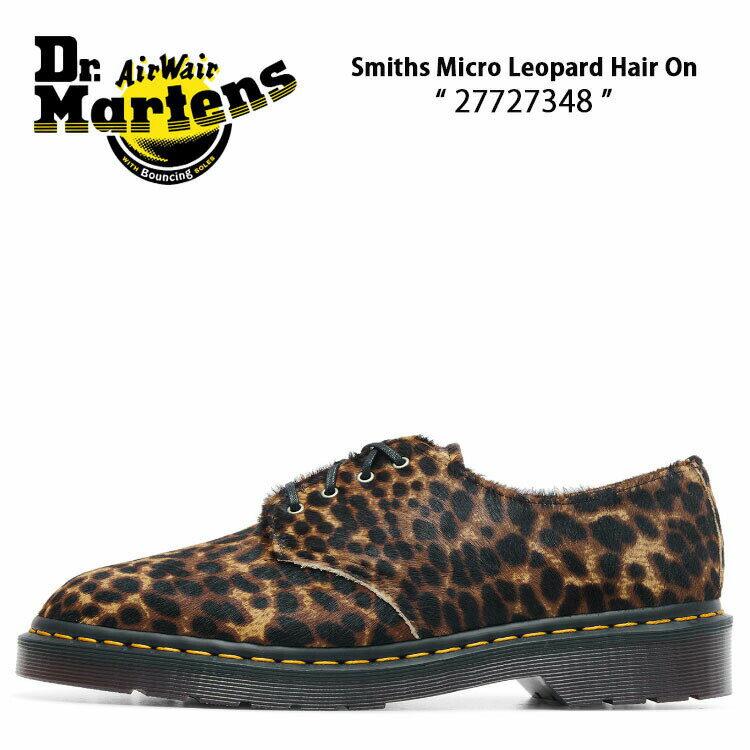 Dr.Martens ドクターマーチン レザーシューズ 3ホールシューズ Smiths Micro Leopard Hair On 27727348 スミス マイクロ レオパード ヘアー ヒョウ柄 豹柄 ラバーソール メンズ レディース 男性用 女性用 男女共用【中古】未使用品