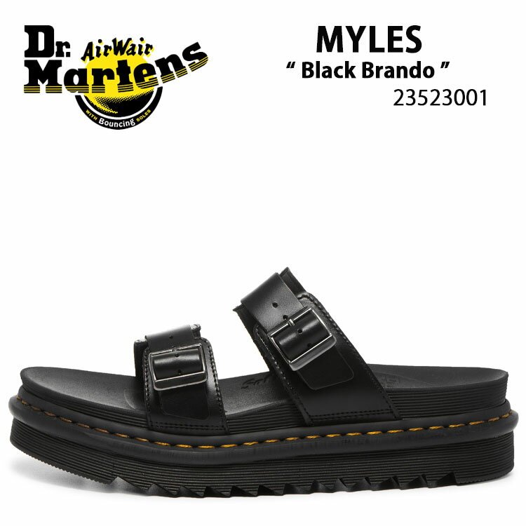 商品名：Dr.Martens Myles Black Brando 23523001 ドクターマーチン マイルズ 23523001 ストラップサンダル ブラック 黒色 毎シーズン人気のサンダルにゼブリラスコレクションが新たに登場。 快適な履き心地にこだわった超軽量のZIGGYソールを搭載。 シャークソール状のトレッドが地面をしっかりと捉え安定した歩行を供給します。 また独自の加圧圧着式グッドイヤーウェルト製法で底付けされており、堅牢性も備えたサンダルに仕上がっています。 マイルズ スライドサンダルにはストラップが2本付いており、ウェルト部分のイエローステッチがドクターマーチンのDNAを表しています。 COLOR：BLACK(ブラック) アッパー素材：BRANDO ブランド・メーカー：Dr.Martens 素材：レザー 合成繊維 etc... サイズ：22cm〜28cm ・注意事項：モニターの発色具合により色合いが異なる場合がございます ※ご注意（ご購入の前にご一読下さい。）※ ・当ショップはWEB販売店になっており、メ-カ-等の海外倉庫と共通在庫での販売 を行なっておりますので、お取り寄せに約7-14日お時間をいただく商品がございます。 つきましては、購入後に指定頂きました日時に間に合わせることができない事もございます。 また、WEB上で「在庫あり」になっている商品につきましても、倉庫での在庫管理で欠品となってしまう場合がございます。 在庫切れ・発送遅れ等のご連絡はメールで行っておりますので、予めご了承下さい。 （欠品の場合は迅速に返金手続きをさせて頂きます。） メールをお受け取り出来ます様確認頂ければ幸いでございます。 （本サイトからのメール送信されます。ドメイン設定の際はご注意下さい） ・取り寄せ商品を多数取り扱っている為、靴箱にはダメージや走り書きがあったりします。 商品にもよりますが、多くは海外輸入商品になるため日本販売のタグ等がついていない商品もございます。 商品に関しましては全て正規品ですので、ご安心ください。 ・検品は充分に行っておりますが、万が一商品にダメージ等発見しましたら当店までご連絡下さい。 （ご使用後の不備が発覚致しました場合は交換・返品等にはご対応いたしかねます） ご注文後(店舗からのご注文メール送信後)の、【ご注文キャンセル・ご交換/ご返品】には基本的に応じることが出来ません。 サイズ選択や商品詳細などで ご質問やご不明な点や商品のこだわりのある方は事前にお問い合わせ下さい。商品紹介 商品名：Dr.Martens Myles Black Brando 23523001 ドクターマーチン マイルズ 23523001 ストラップサンダル ブラック 黒色 毎シーズン人気のサンダルにゼブリラスコレクションが新たに登場。 快適な履き心地にこだわった超軽量のZIGGYソールを搭載。 シャークソール状のトレッドが地面をしっかりと捉え安定した歩行を供給します。 また独自の加圧圧着式グッドイヤーウェルト製法で底付けされており、堅牢性も備えたサンダルに仕上がっています。 マイルズ スライドサンダルにはストラップが2本付いており、ウェルト部分のイエローステッチがドクターマーチンのDNAを表しています。 COLOR：BLACK(ブラック) アッパー素材：BRANDO ブランド・メーカー：Dr.Martens 素材：レザー 合成繊維 etc... サイズ：22cm〜28cm ・注意事項：モニターの発色具合により色合いが異なる場合がございます ※ご注意（ご購入の前にご一読下さい。）※ ・当ショップはWEB販売店になっており、メ-カ-等の海外倉庫と共通在庫での販売 を行なっておりますので、お取り寄せに約7-14日お時間をいただく商品がございます。 つきましては、購入後に指定頂きました日時に間に合わせることができない事もございます。 また、WEB上で「在庫あり」になっている商品につきましても、倉庫での在庫管理で欠品となってしまう場合がございます。 在庫切れ・発送遅れ等のご連絡はメールで行っておりますので、予めご了承下さい。 （欠品の場合は迅速に返金手続きをさせて頂きます。） メールをお受け取り出来ます様確認頂ければ幸いでございます。 （本サイトからのメール送信されます。ドメイン設定の際はご注意下さい） ・取り寄せ商品を多数取り扱っている為、靴箱にはダメージや走り書きがあったりします。 商品にもよりますが、多くは海外輸入商品になるため日本販売のタグ等がついていない商品もございます。 商品に関しましては全て正規品ですので、ご安心ください。 ・検品は充分に行っておりますが、万が一商品にダメージ等発見しましたら当店までご連絡下さい。 （ご使用後の不備が発覚致しました場合は交換・返品等にはご対応いたしかねます） ご注文後(店舗からのご注文メール送信後)の、【ご注文キャンセル・ご交換/ご返品】には基本的に応じることが出来ません。 サイズ選択や商品詳細などで ご質問やご不明な点や商品のこだわりのある方は事前にお問い合わせ下さい。