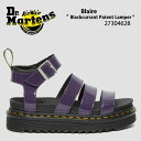 Dr.Martens ドクターマーチン サンダル ストラップサンダル Blaire Blackcurrant Patent Lamper 27304628 ストラップサンダル パープル 紫 サイズ調整 レディース 女性用【中古】未使用品