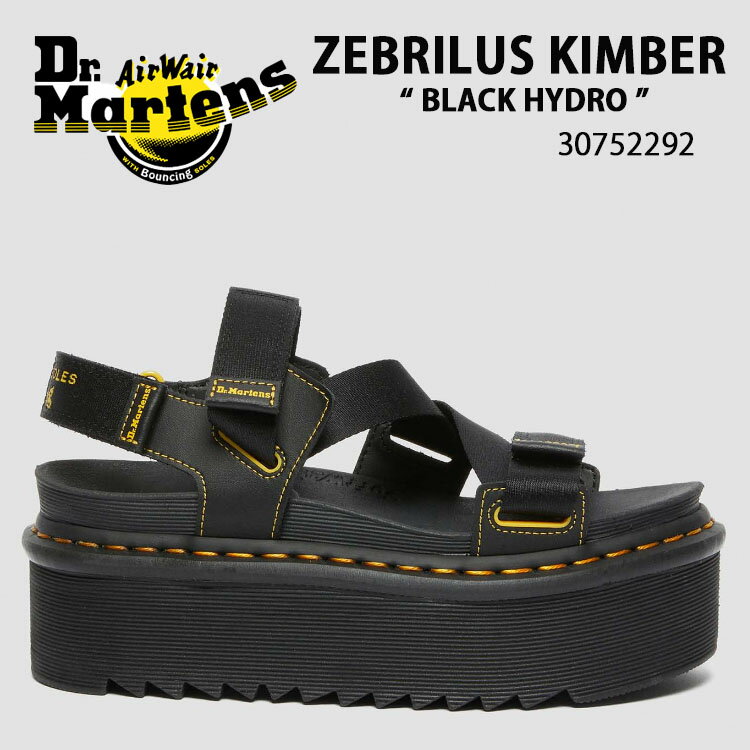 Dr.Martens ドクターマーチン サンダル ストラップサンダル ZEBRILUS KIMBER 27351001 BLACK ブラック サイズ調整 レディース 女性用【中古】未使用品